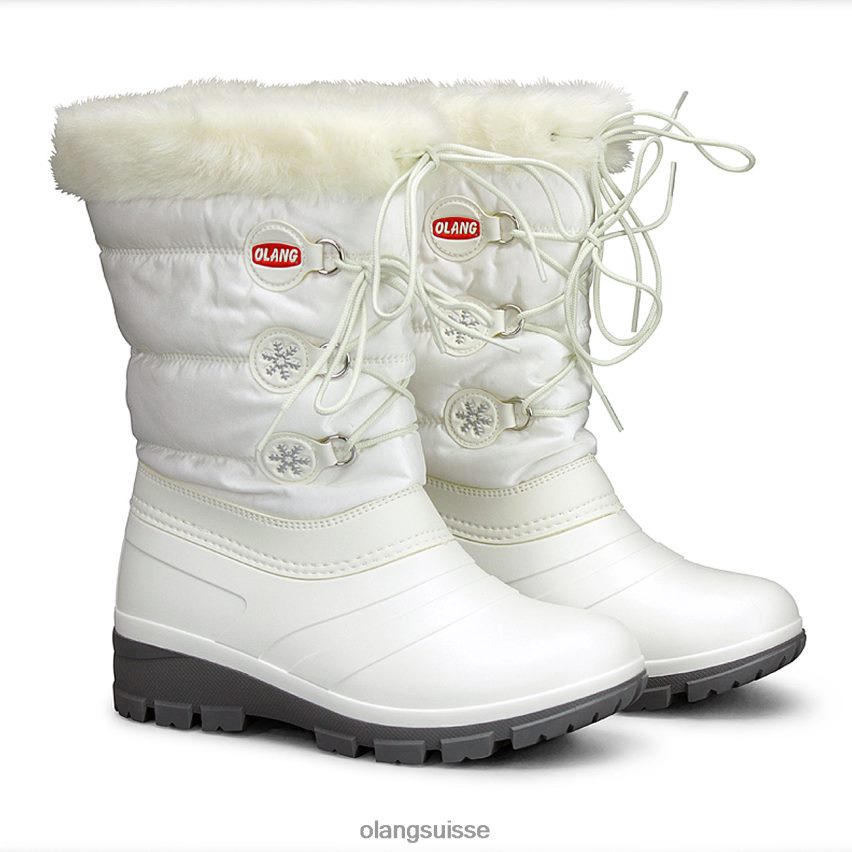 Olang femmes petit pâté chaussure blanc ZTN0T617